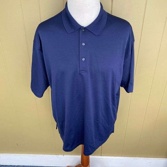 Ben Hogan performance golf collection men 2XL short sleeve polo shirt navy blue - Picture 1 of 10